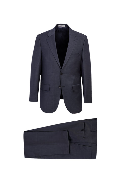 Dark Gray 4-Drop Relaxed Fit Wool Suit