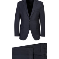 Koyu Füme 4 Drop Relaxed Fit Rahat Kesim Yünlü Takım Elbise