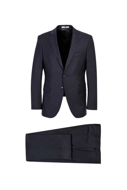Dark Gray 6-Drop Regular Fit Standard Cut Wool Suit
