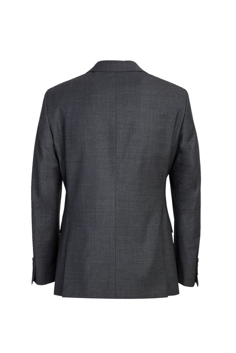 Medium Gray 6-Drop Regular Fit Standard Cut Wool Suit