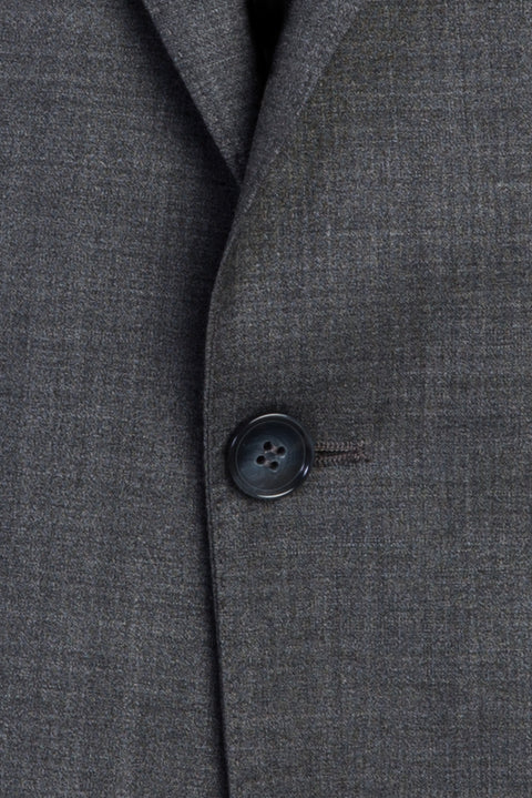 Medium Gray 6-Drop Regular Fit Standard Cut Wool Suit