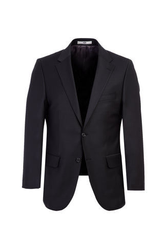  Siyah 7 Drop Slim Fit Dar Kesim Yünlü Takım Elbise