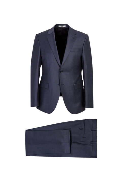 Light Anthracite 7 Drop Slim Fit Narrow Cut Wool Suit