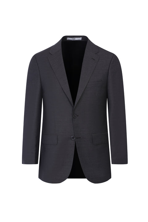 Dark Brown 4-Drop Relaxed Fit Wool Suit