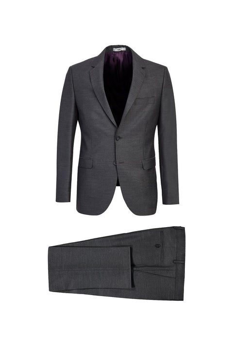 Dark Gray 7 Drop Slim Fit Narrow Cut Suit