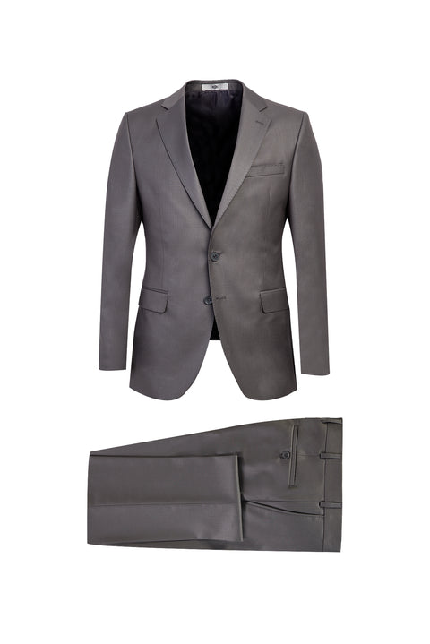 Medium Gray 6 Drop Regular Fit Standard Cut Suit