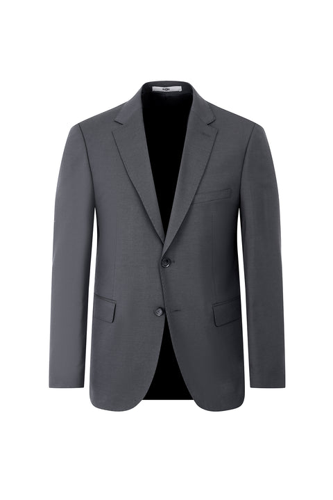 Medium Gray 4-Drop Relaxed Fit Suit