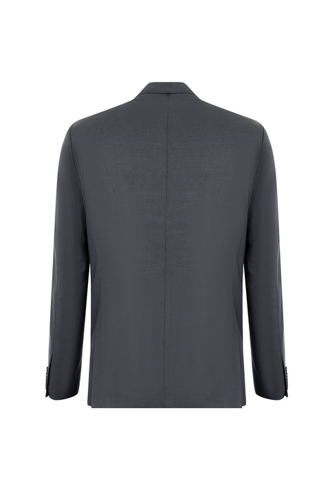 Medium Gray 4-Drop Relaxed Fit Suit