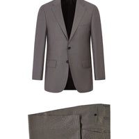 Light Brown 4-Drop Relaxed Fit Wool Suit