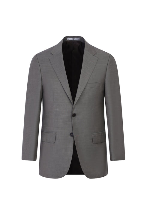 Light Brown 4-Drop Relaxed Fit Wool Suit