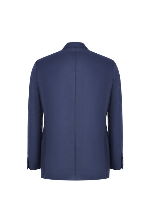 Medium Petrol 6 Drop Regular Fit Standard Cut Patterned Suit