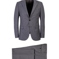 Açık Gri 7 Drop Slim Fit Dar Kesim Kuşgözü Takım Elbise