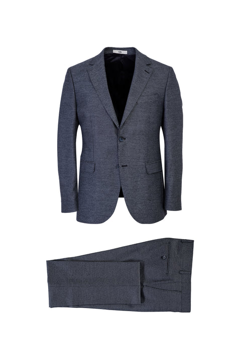 Light Gray 7 Drop Slim Fit Eyelet Suit