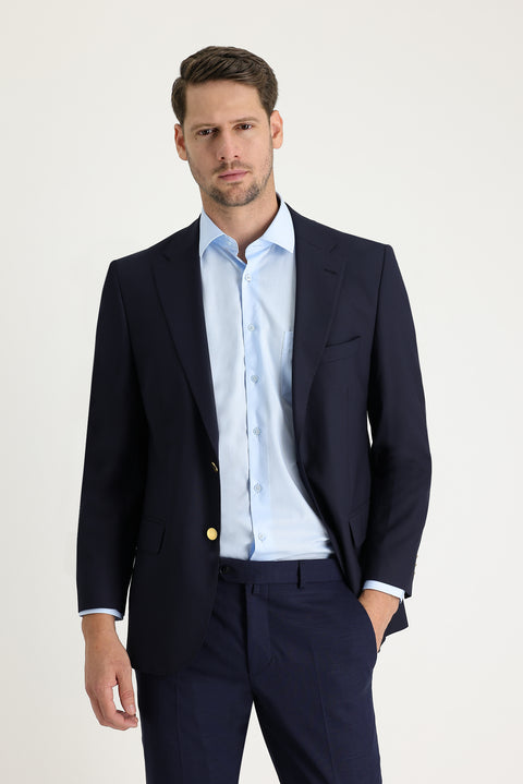 Dark Navy 7 Drop Slim Fit AK Blazer Jacket