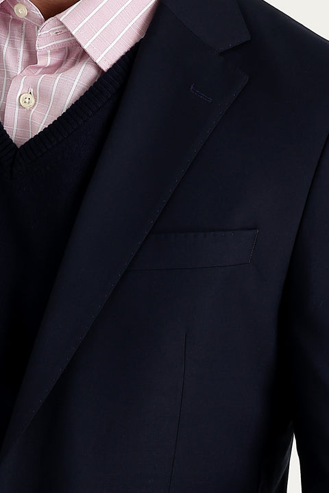 Dark Navy 4-Drop Relaxed Fit AK Blazer Jacket