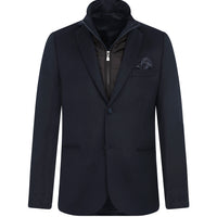 Açık Petrol 7 Drop Slim Fit Dar Kesim Dik Yaka Ceket
