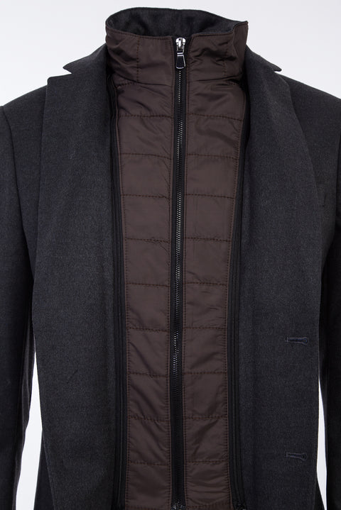 Light Petrol 6 Drop Regular Fit Standard Cut Stand Collar Jacket