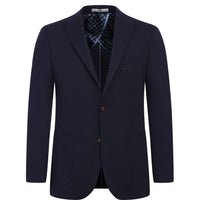 Dark Navy 4-Drop Relaxed Fit Classic Eyelet Jacket