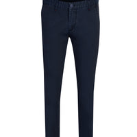 Black Regular Fit Standard Cut Lycra Canvas / Chino Trousers
