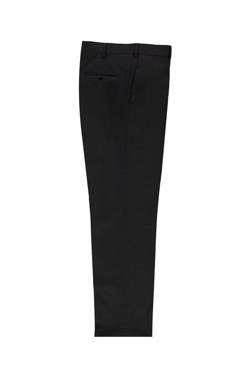 Dark Anthracite 4 Drop Relaxed Fit Lycra Classic Fabric Trousers
