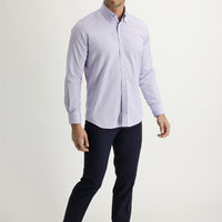 Medium Navy 6 Drop Regular Fit Standard Cut Lycra Classic Fabric Trousers