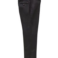 Dark Brown 6 Drop Regular Fit Standard Cut Patterned Classic Fabric Trousers