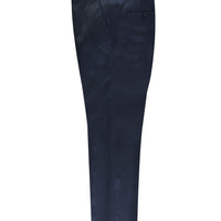 Dark Navy 7 Drop Slim Fit Narrow Cut Eyelet Classic Fabric Trousers