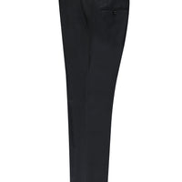 Dark Anthracite 7 Drop Slim Fit Narrow Cut Eyelet Classic Fabric Trousers