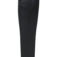 Dark Gray 4-Drop Relaxed Fit Classic Fabric Wool Trousers