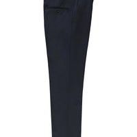 Koyu Lacivert 7 Drop Slim Fit Dar Kesim Yünlü Klasik Kumaş Pantolon