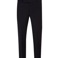 Black 7 Drop Slim Fit Narrow Cut Classic Wool Fabric Trousers