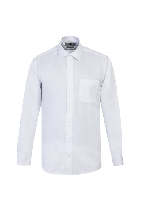 White Long-Sleeve Non-Iron Classic Shirt