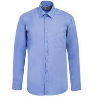 Aqua Blue Long-Sleeve Classic Shirt
