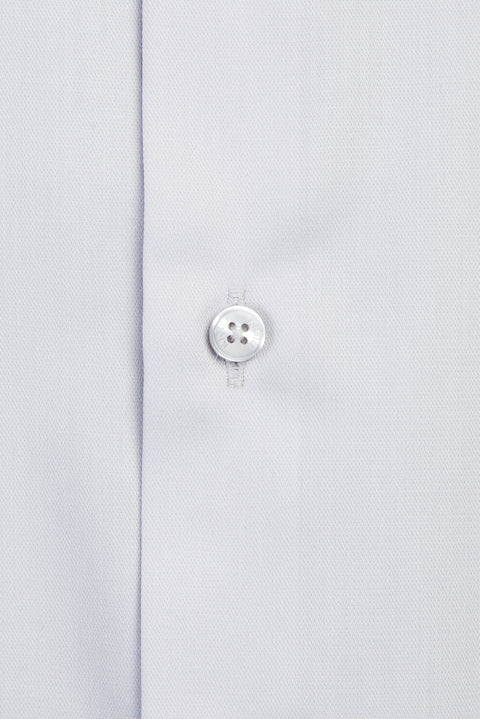 Medium Grey Long Sleeve Slim Fit Narrow Cut Non-Iron Shirt