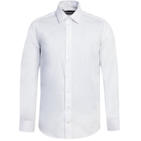 White Long Sleeve Slim Fit Narrow Cut Non-Iron Cotton Shirt