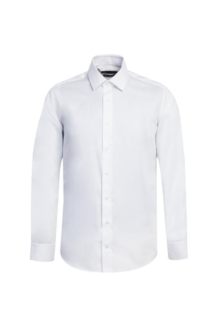  Beyaz Uzun Kol Slim Fit Dar Kesim Non Iron Gömlek