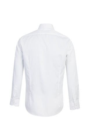  Beyaz Uzun Kol Slim Fit Dar Kesim Non Iron Gömlek