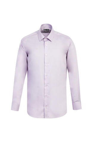  Lila Uzun Kol Non Iron Gömlek