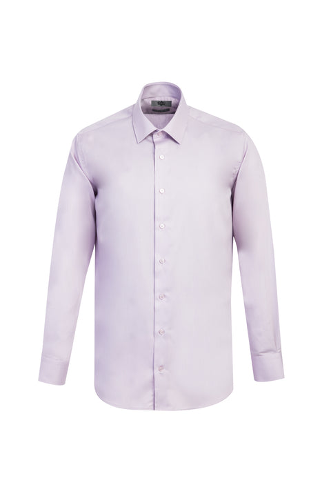 Lila Uzun Kol Non Iron Gömlek