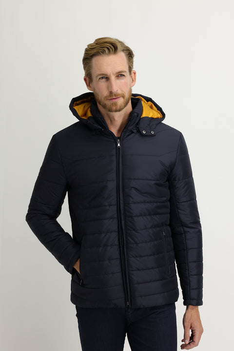 Medium Navy Hooded Sport Jacket