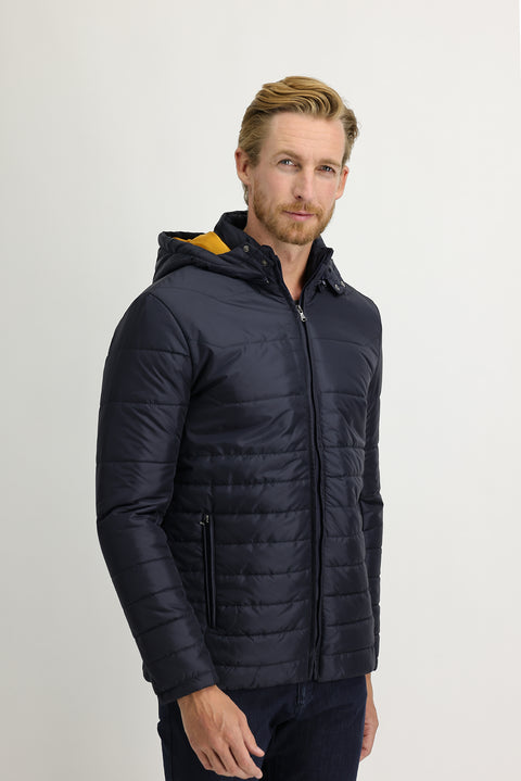 Medium Navy Hooded Sport Jacket
