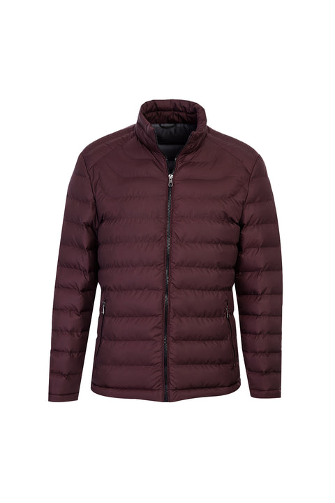 Dark Burgundy Quilted Jacket