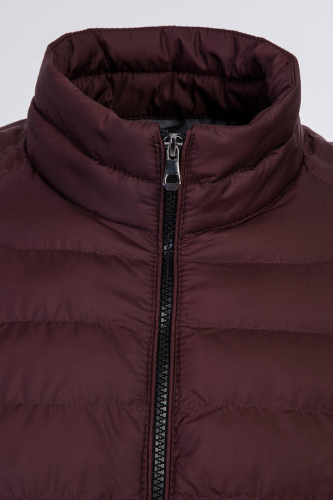 Dark Burgundy Quilted Jacket