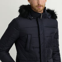 Medium Navy Hooded Sport Jacket