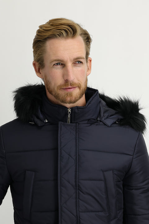 Medium Navy Hooded Sport Jacket