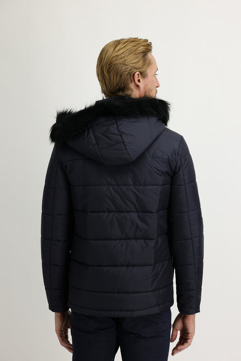 Medium Navy Hooded Sport Jacket