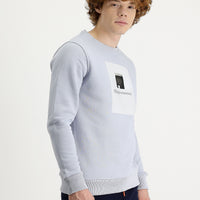 Taş Bisiklet Yaka İçi Polarlı Baskılı Sweatshirt