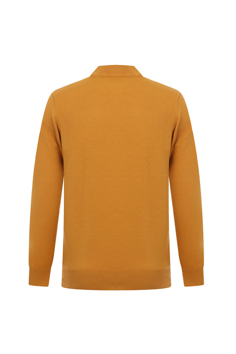 Saffron Half Turtleneck Regular Fit Knitted Sweater