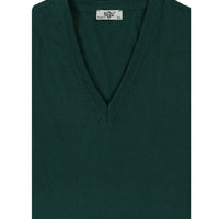 Light Petrol V-Neck Regular Fit Knitted Sweater