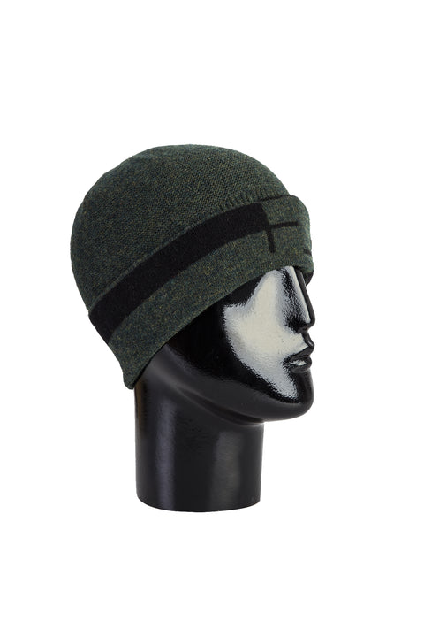 Medium Khaki Wool Beanie